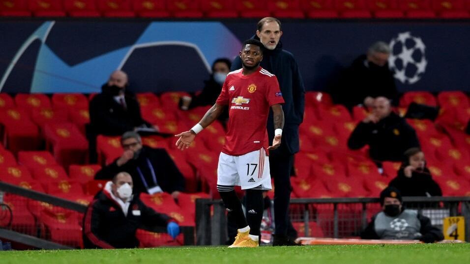 Fred playing for Manchester United